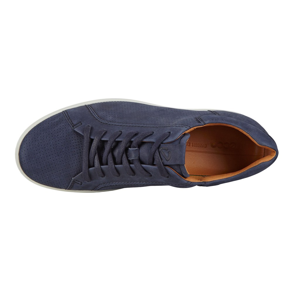 ECCO Mens Sneakers Navy - Soft 7 Lace-Up - ZWD-608137